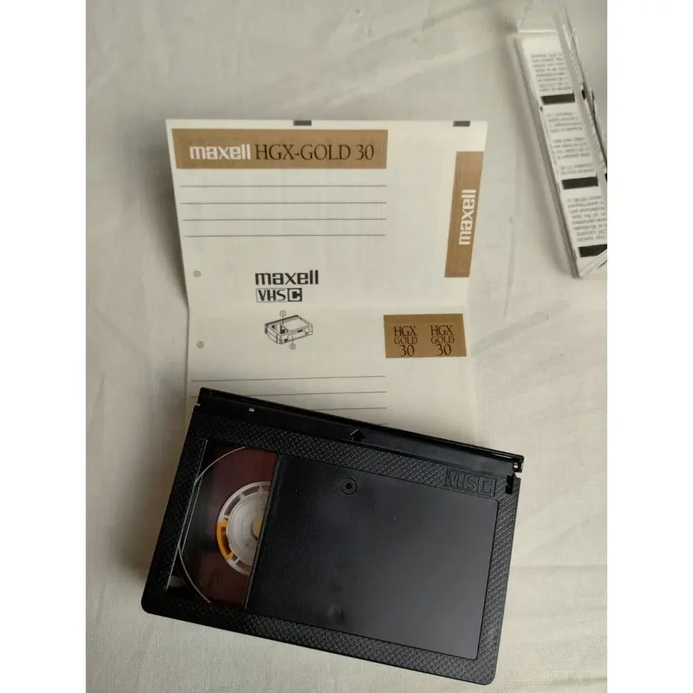 Maxell TC-30 VHS-C Camcorder Videocassette Tape HGX Gold Premium High Grade New